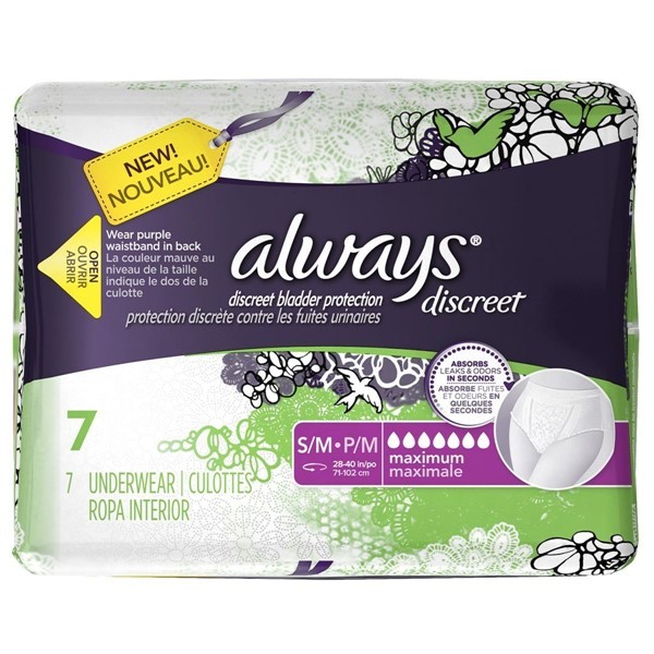 Always Ropa Interior Descartable Discreet 7 U. Talle S/M #1