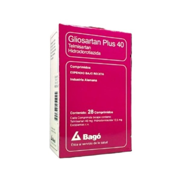 Bagó Gliosartan Plus 40 / 12,5 40 / 12,5 Mg Telmisartán + Asoc x 28 #1