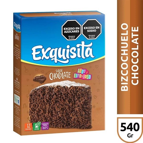 Bizcochuelo Exquisita Chocolate 540 Xg