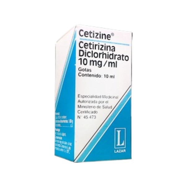 Lazar Cetizine Cetirizina Gotas x 10 ml #1