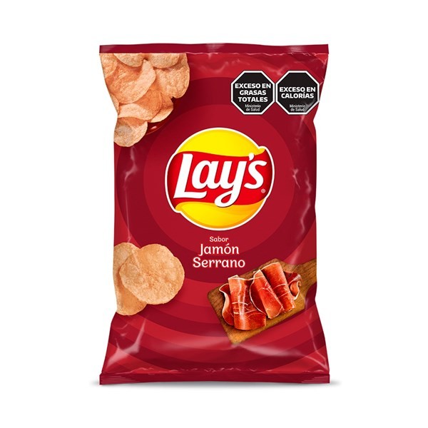 Papas Fritas Lays Sabor Jamón Serrano 77 g. alt