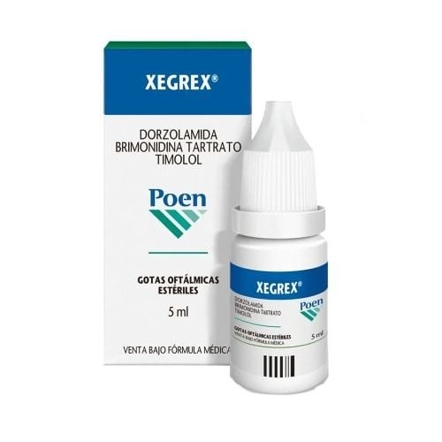 Xegrex | Gotas Oftalmicas 5ml | Dorzolamida + Brimonidina + Timolol #1