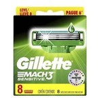Gillette Cartuchos Para Afeitar 3 mach Sensitive (8 Unidades) #1