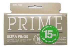 Preservativos PRIME Ultrafino | 12 + 3 unidades #1