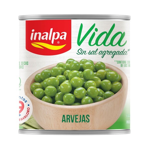 Arvejas Secas Remojadas Inalpa Sin Sal Vida 300 G. #1