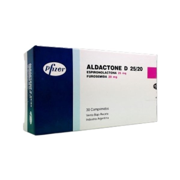 Pfizer Aldactone D 25 / 20 Espironolactona+Furosemida x 30 Comp #1