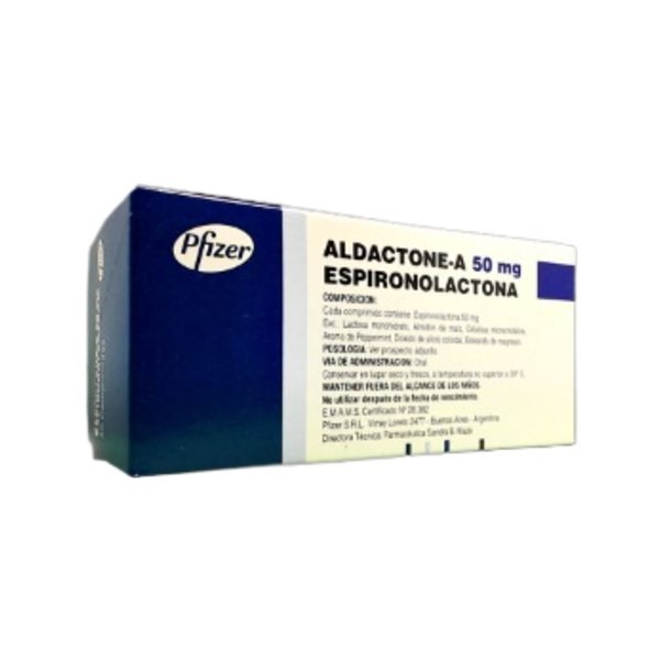 Pfizer Aldactone a Espironolactona 50 Mg x 30 Comp #1