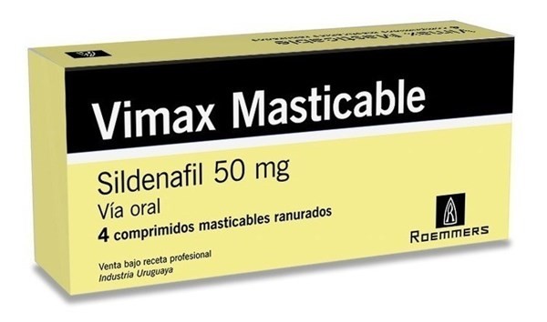 Vimax 50 mg| 4 comprimidos masticables | Sildenafil #1