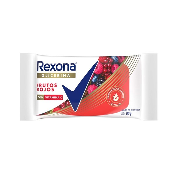 Jabón De Tocador Rexona Glicerina Frutos Rojos 90 G. alt