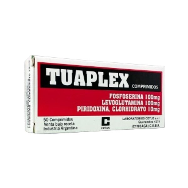 Cetus Tuaplex Levoglutamina + Vitamina B6+ Asoc x 50 Comp