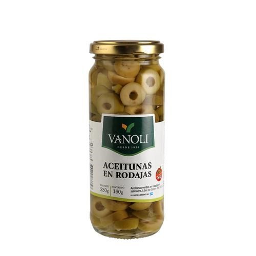 Aceitunas Verdes Vanoli En Rodajas Frasco 330 Gr #1