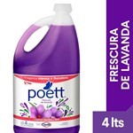 Limpiador Líquido Aromatizante Poett Frescura De Lavanda 4 Lts #1