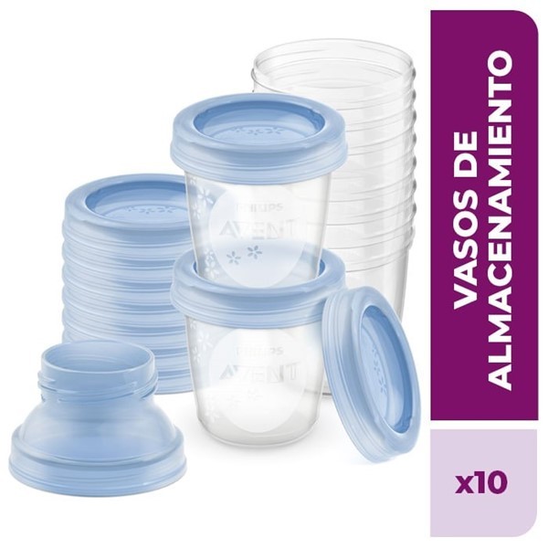 Avent Vasos Para Almacenar Leche Materna Scf618/10 (10 Unidades) #1