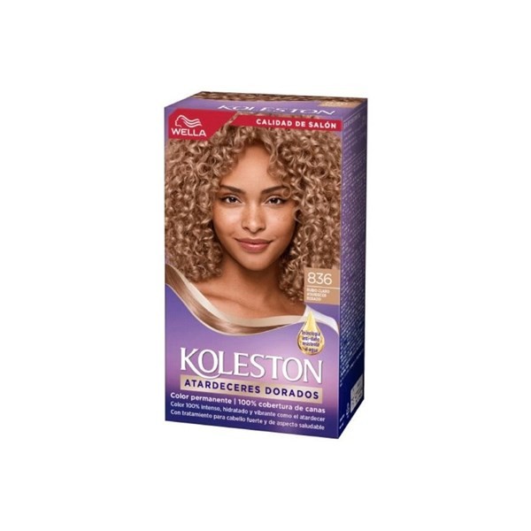 Kit de Coloración Koleston 836 Rubio Claro Rosa Dorado Color 836 Rubio Claro Rosa Dorado