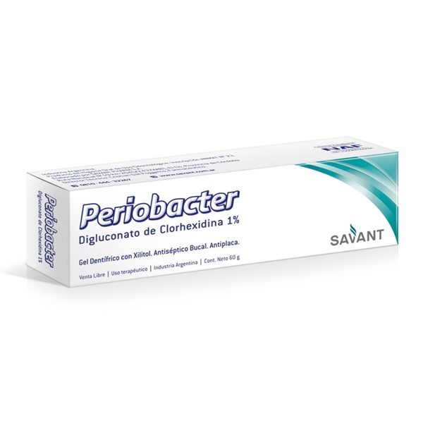 Savant Periobacter Dentífrico Antiséptico Bucal Antiplaca Gel 60 g #1