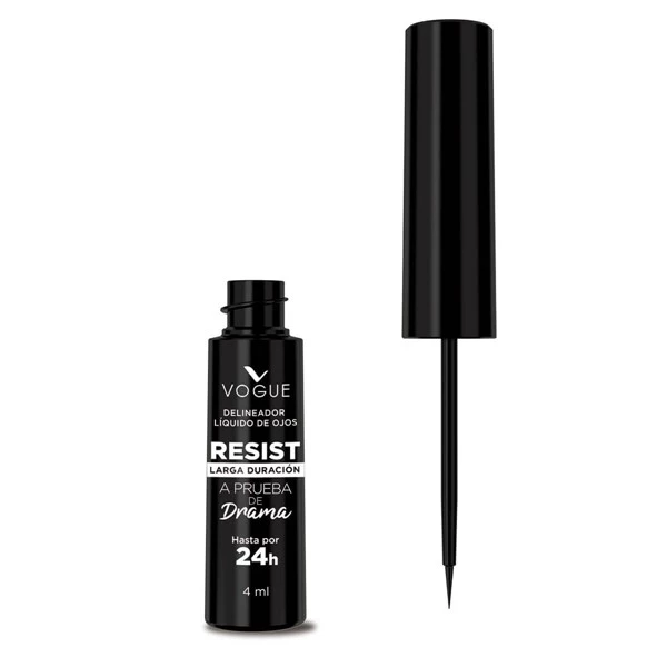Vogue Delineador de Ojos Liquido Resist Negro
