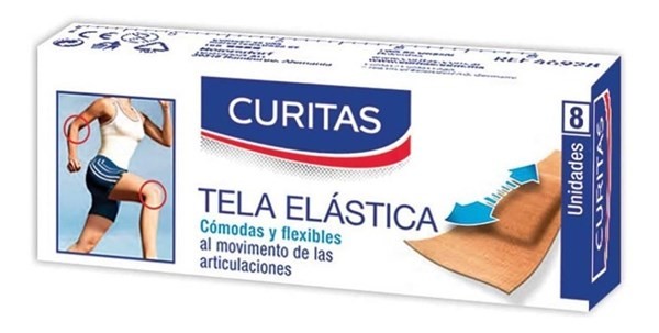Curitas Tela Plástica Apósito Adhesivo Pack 24 Cajas x 8U Único #1