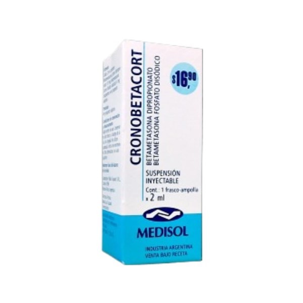 Medisol Cronobetacort Betametasona (Diprop Y F. Disod) Suspensión Inyectable Frasco Ampolla x 1 x 2 ml #1