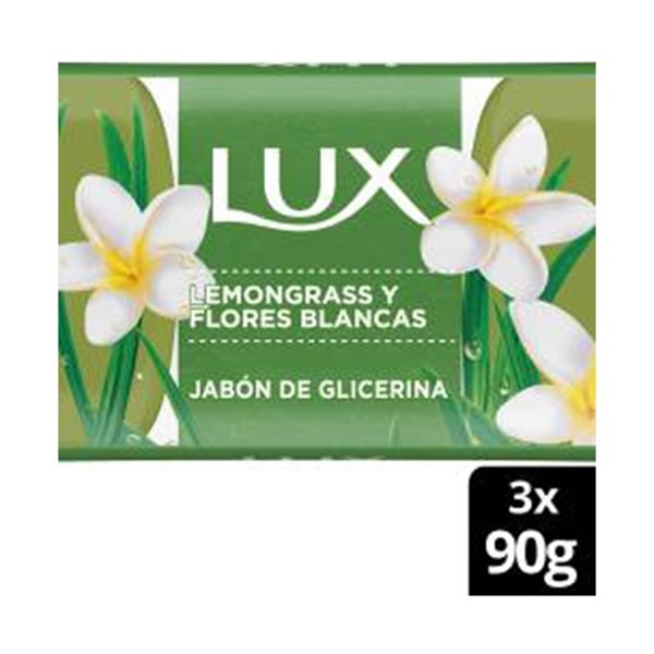Jabón De Tocador Lux De Glicerina Limón Y Flores X 3 90 G #1