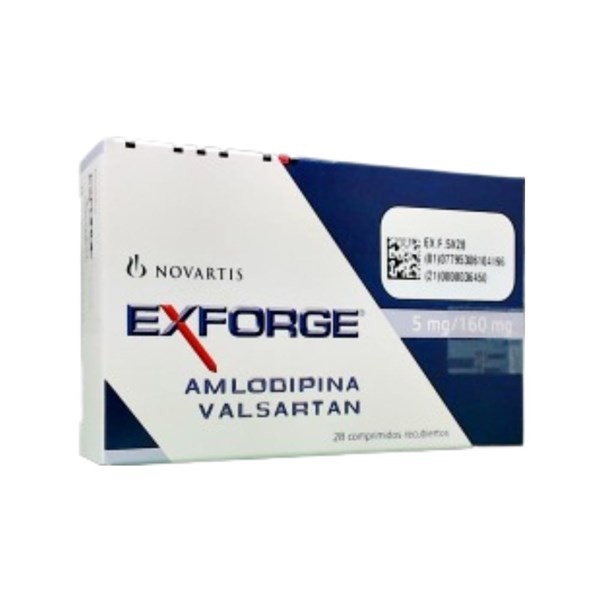 Siegfried Exforge Valsartán + Amlodipina 5 / 160 Mg x 28 Comp Recubiertos #1