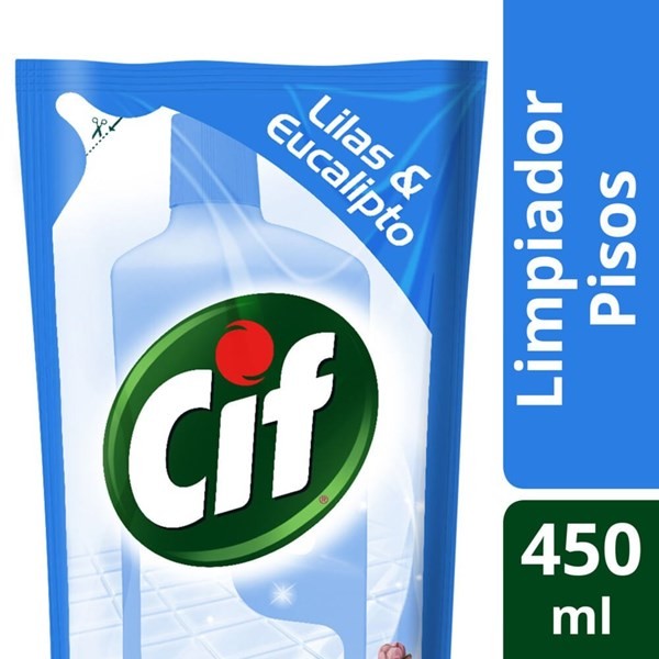 Limpiador de Pisos CIF 4 en 1 Lilas y Eucalipto x 450ml #1