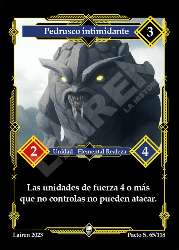 065 Pedrusco Intimidante 1ra Edicion - Coste 3