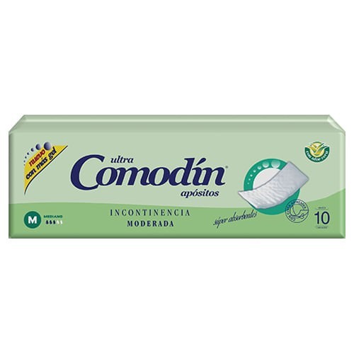Comodin Apositos Incontinencia Moderada (con Cinta Adhesiva) X10 Med. alt