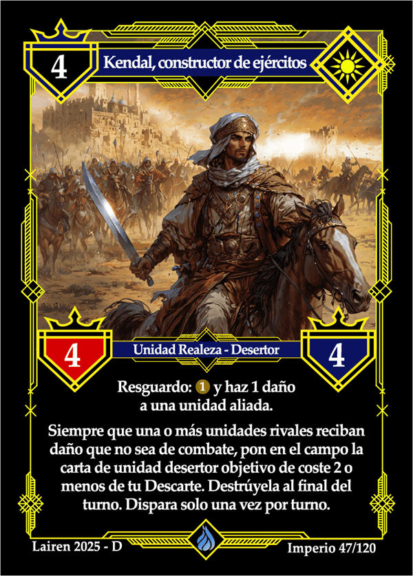 047 Kendal, Constructor De Ejercitos Precon Enano/Desertor - Coste 4
