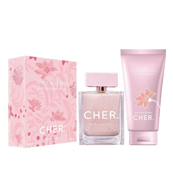 Cher Set Dieciocho Glitter (Edp 100 ml + Body Lotion) Estuches #1