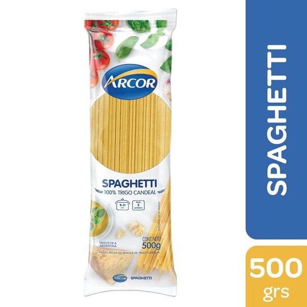 Spaghetti Arcor Pastas Secas  500 Gr #1