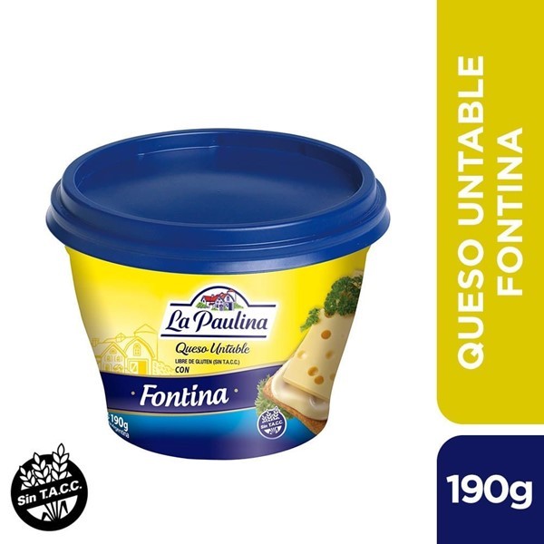 Queso Untable La Paulina Fundido Fontina 190 Gr #1