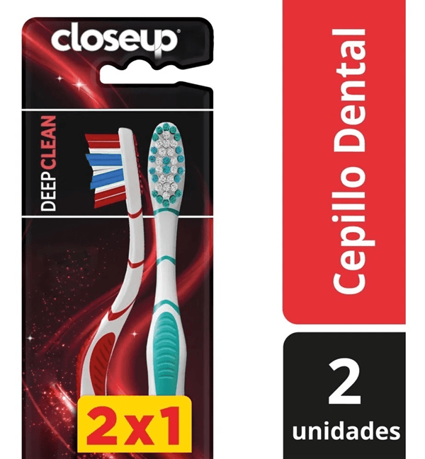 Cepillo de Dientes Close Up Deep Clean Medio Pack 2 Unidades alt