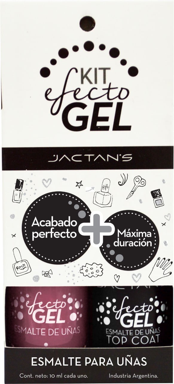 Jactans Esmalte Kit Efecto Gel #1