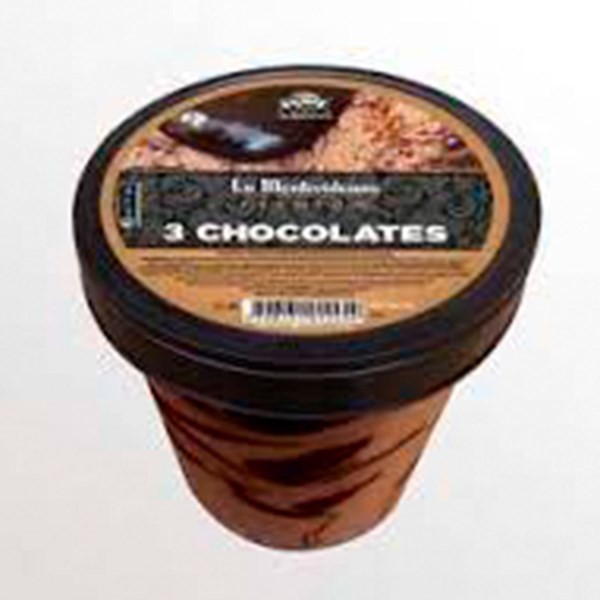 Helado Premium La Montevideana Tres Chocolates 500 Cc. #1