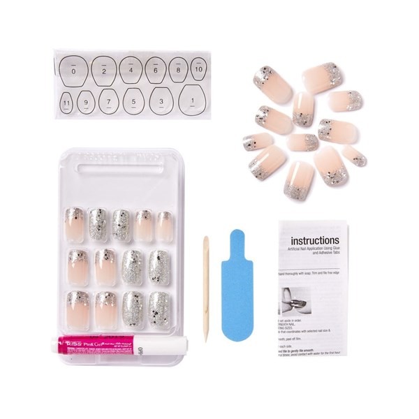 Impress Uñas Postizas Kiss Gel Fantasy Glue-On Nails Diana alt