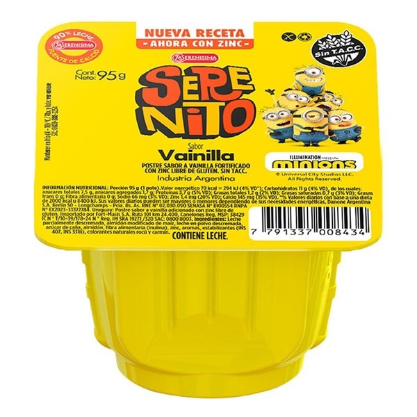 Postre Serenito Sabor Vainilla 95 g alt
