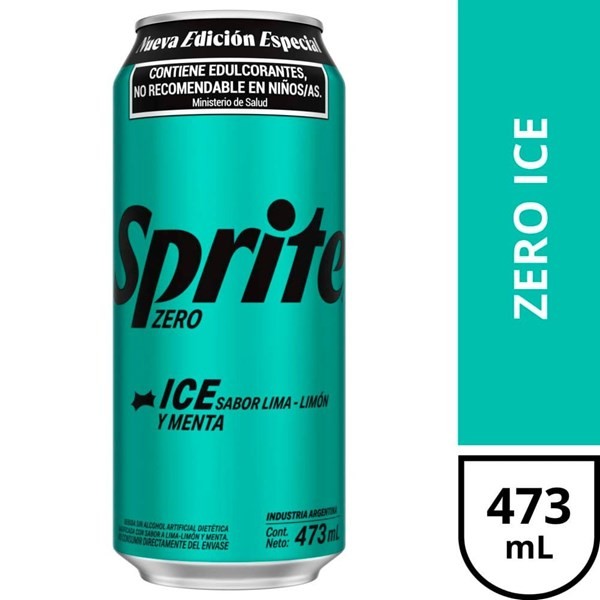 Gaseosa Zero Lima Limon Ice Menta x 473 cc Sprite #1