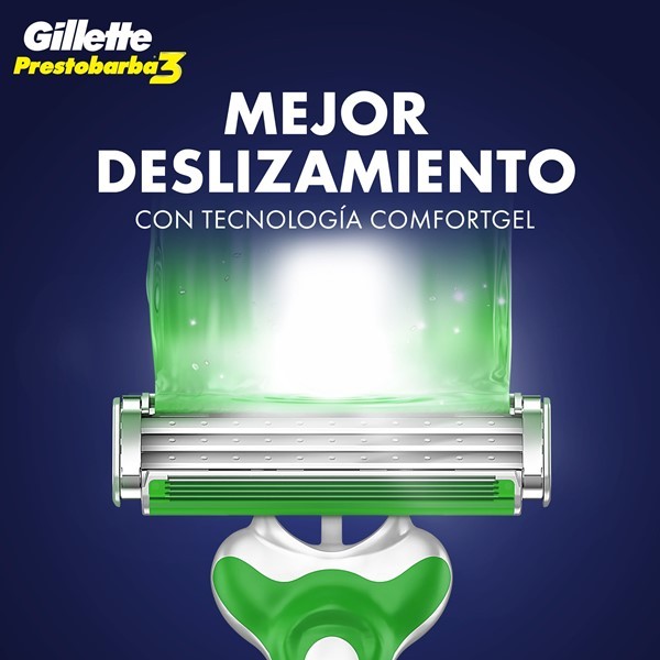 Máquinas Para Afeitar Gillette Prestobarba3 Sensitive Desechables x 2 un alt