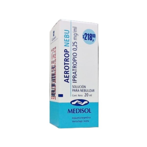Medisol Aerotrop Nebu Ipratropio, Bromuro Solución para Nebulizar x 20 ml Tipo de Receta Opcional #1