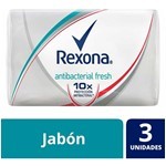 Rexona Fresh Antibacterial Jabón Barra 3 Unidades x 90 g #1
