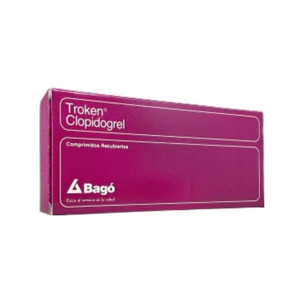 Bagó Troken 75 Mg Clopidogrel x 30 Comp #1