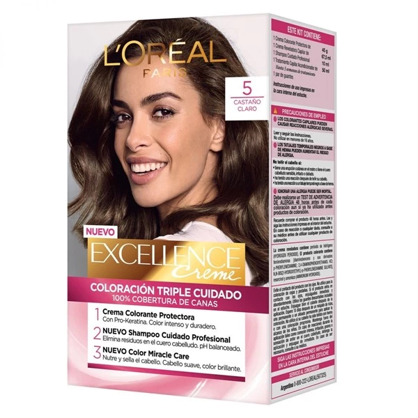Excellence Kit de Coloracion Castaños 5 Castaño Claro alt