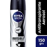 Antitranspirante en Aerosol Nivea Men Invisible Black & White Power 150 cc #1