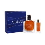 Armani Stronger With You Intensely EDP 100 ml + 15 ml | Set fragancia masculina #1