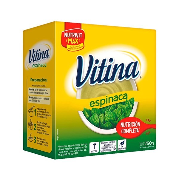 Lucchetti Vitina Semola Vitina Espinaca 250 xg #1