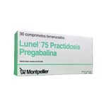 Montpellier Lunel 75 Practidosis 75Mg Pregabalina x 30 Comp Birranurados #1