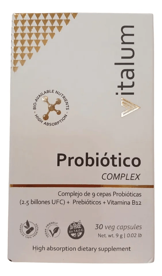 Probiotico 9 Cepas + Prebioticos+Vitamina B12 Vitalum 30 Cap alt