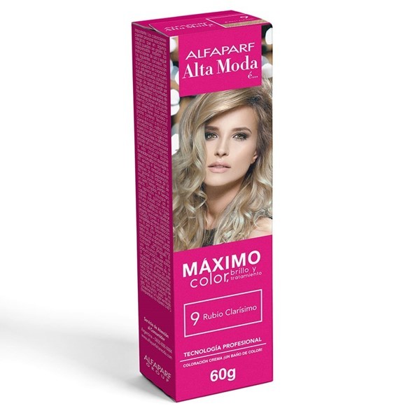 Alfaparf Alta Moda Coloracion Crema 9 Rubio Clarisimo alt