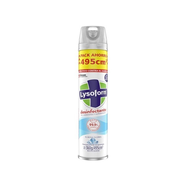 Desinfectante Ambiente Lysoform Aire Montaña 495 ml
