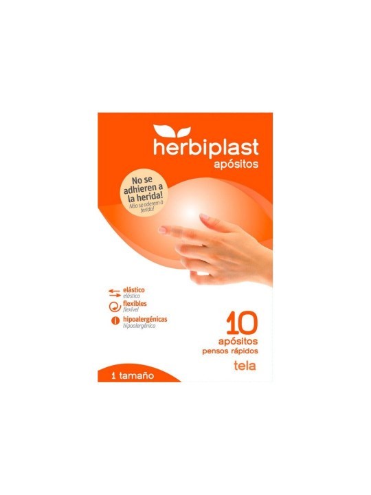HERBIPLAST tiritas tela 10 unidades #1